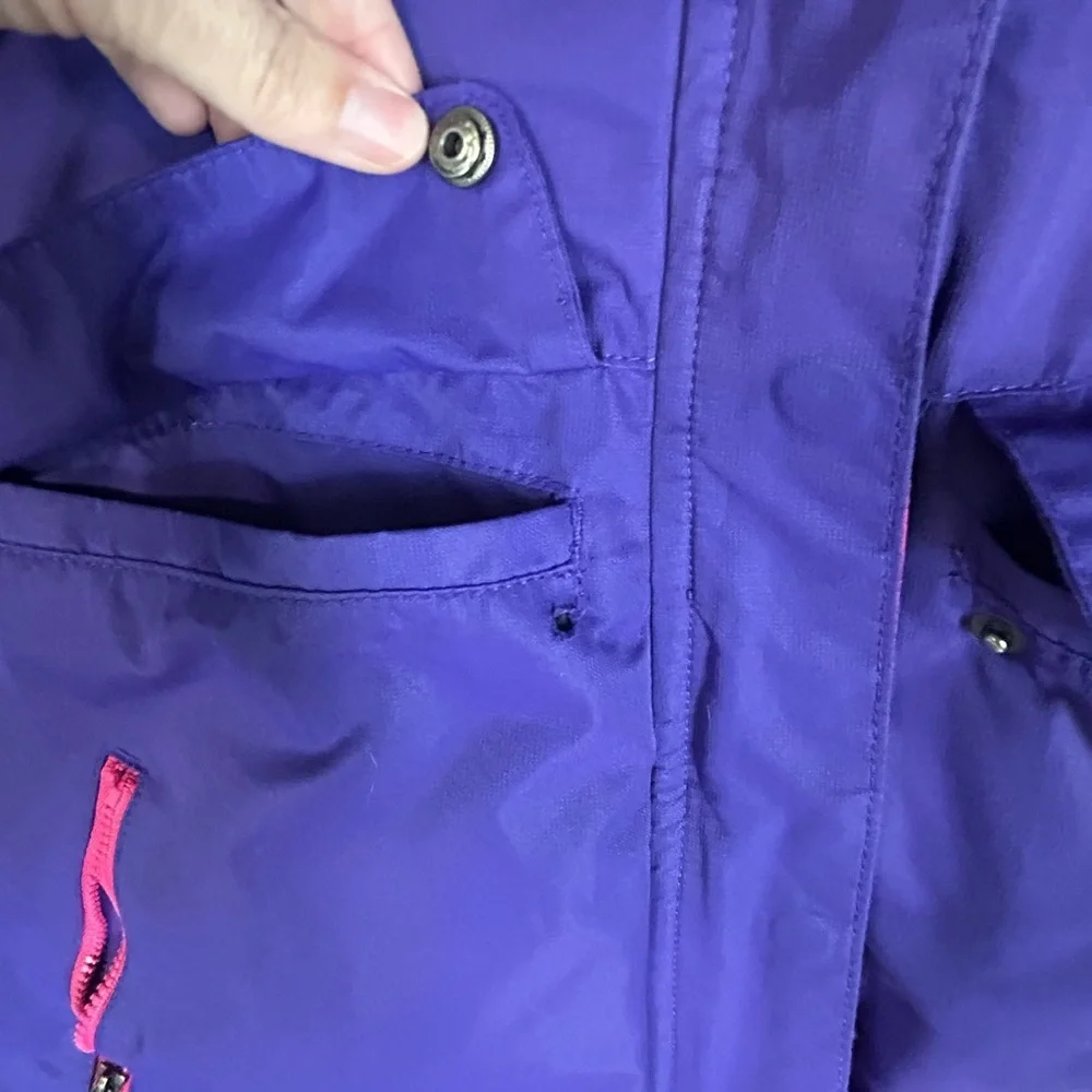 Arctic Kids Large Ski Coat Insulated Purple And Pink Missing One Snap. Outdoor